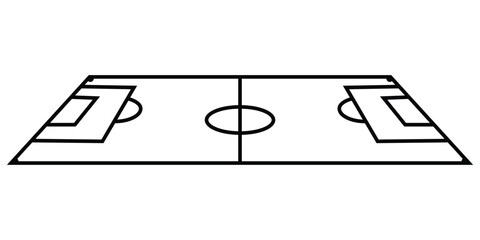 Top-View Sports Field and Stadium Vector Set – Soccer, Tennis, Basketball, Hockey, and American Football Icons © MDMOHIR