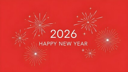 Celebrating the arrival of 2026 with vibrant fireworks