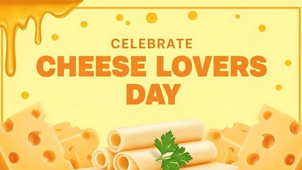 Celebrate cheese lovers day with rolled slices and garnish