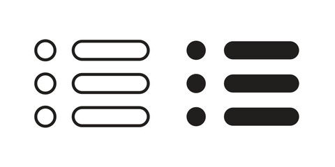 Menu icons for website design and development, app development. EPS10