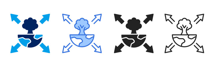 Impact  Icon Set Different Style Collection. 