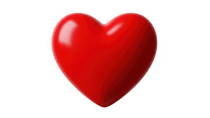 Fototapeta premium Red heart icon isolated on transparent background