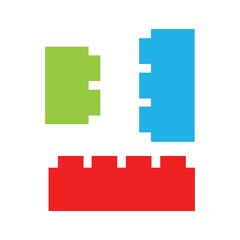 Lego Brick Silhouette Flat Image