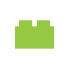 Lego Brick Silhouette Flat Image