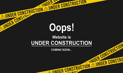 Website under construction page. Web Page Under Construction. Website under maintenance page. Web Page Under maintenance.