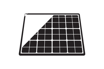 Modern solar panel illustration