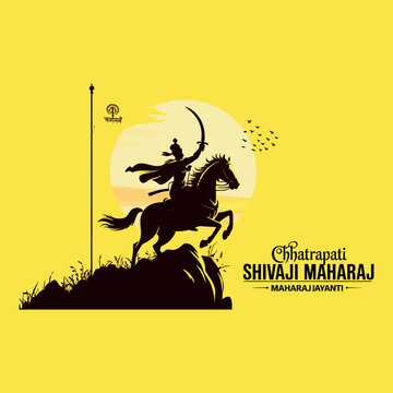 Chatrapati Shivaji Jayanti typography vector t-shirt design print