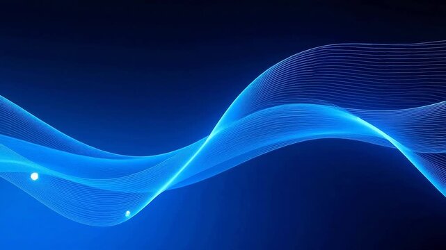 BlueWavewithGlowingDotsonDarkGradient