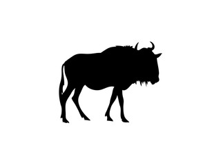 Obraz premium African Cow silhouette icon vector