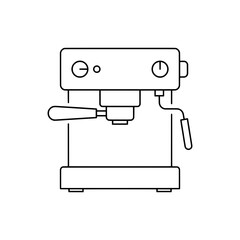Coffee Espresso Machine Line Art

