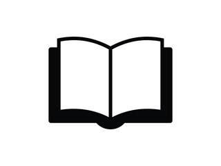 Open book symbol vector design