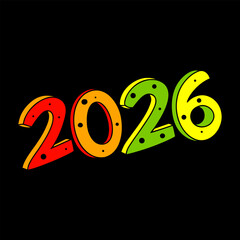 New Year Decoration Material 2026 Number