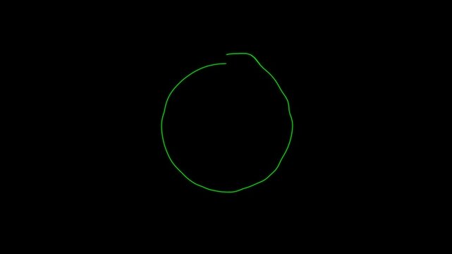 Round electric audio waves. Music equalizer Circular audio waveform spectrum visualizer on black background. Audio frequency sound wave. 3D motion rendering.