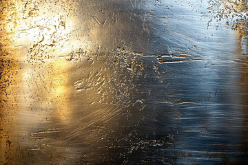 Shiny brushed stainless steel surface with unique texture Generative AI