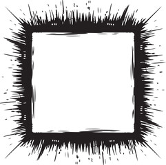 Stencil frame dirty texture square border
