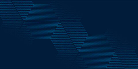 Abstract blue technology background. Shiny blue arrow lines pattern. Futuristic tech concept. Suit for business, corporate, website, presentation, banner, cover, flyer