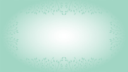 Spring soft, muted background, frame of floral tree branch, leaf, plants. Elegant, aesthetic, stylish elements for Decoration. Hand drawing doodles of vintage botanical elements. Space for text