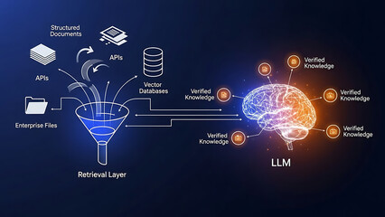 Retrieval-Augmented Generation (RAG) Architecture Concept for Training Large Language Models (LLM) on Custom Data Files