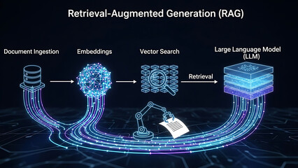 Retrieval-Augmented Generation (RAG) Architecture Concept for Training Large Language Models (LLM) on Custom Data Files