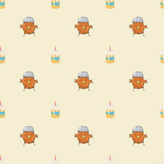 Easter seamless pattern