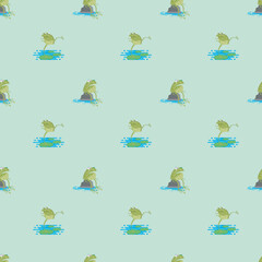 Easter seamless pattern