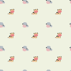 Easter seamless pattern