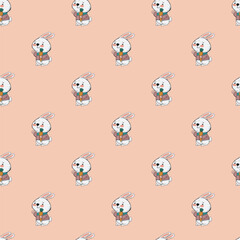 Easter seamless pattern