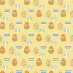 Easter seamless pattern