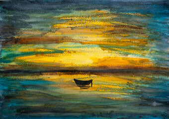 boat on the sea