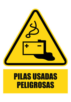 Pilas usadas peligrosas