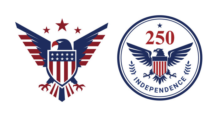 4th of july vector illustration,Patriotic American Eagle Independence Day Artwork