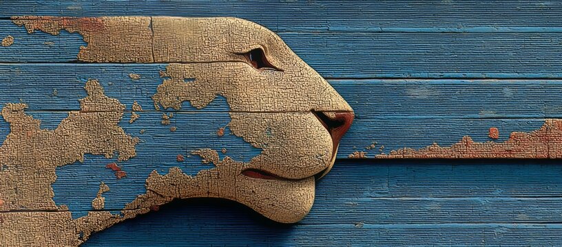 Image technology shows a tiger with a map of Indonesia that covers Sumatra, Java, and Malaya