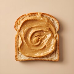 peanut butter spread on toast