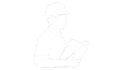 Obraz premium Silhouette of Baseball Umpire Holding Scorecard