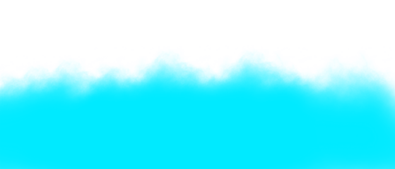 Vibrant turquoise smoke effect on transparent background for creative design with graphic and resource and isolated and cutout and colorful and abstract