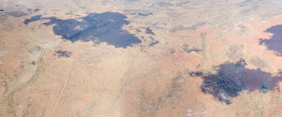 D1261 road aerial near Kobos, Namibia