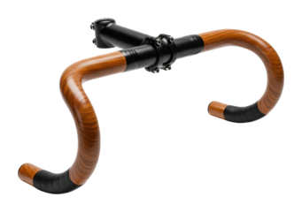 Cycling race handlebar urban product isolated on transparent background