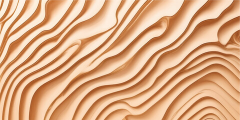 A natural wood texture background featuring a dry sand pattern with brown grain waves and yellow desert dunes for a textured summer beach material © FSompa