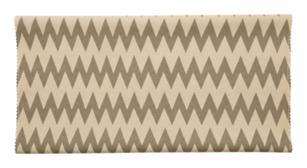 Textured zigzag pattern fabric textile isolated on transparent background