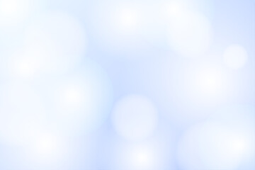 光と丸いぼかしが重なる淡い水色の幻想的な抽象背景イラスト
