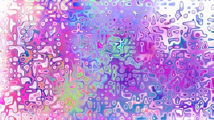 Obraz premium Abstract organic cellular texture with soft purple and pink tones, fluid mosaic pattern and dreamy digital surface