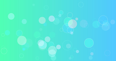 Vibrant gradient bubbles