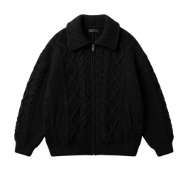 Cozy winter fashion jacket urban street style apparel casual warmth isolated on transparent background