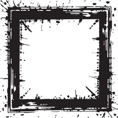 Stencil frame dirty texture square border