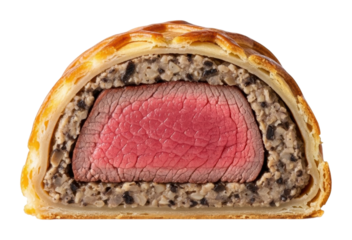 Cooking beef wellington recipe kitchen food home isolated on transparent background