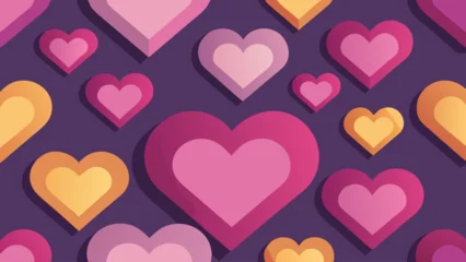 Fototapete Aubergine Serene mountain landscape with harmonious text Vector  © Rana Islam