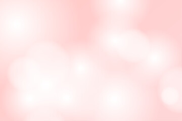 光と丸いぼかしが重なる淡い赤の幻想的な抽象背景イラスト