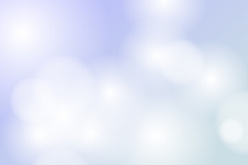 光と丸いぼかしが重なる淡い青の幻想的な抽象背景イラスト