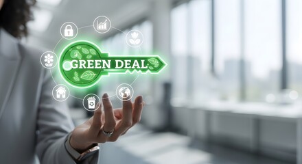 European Green Deal Digital Sustainability Concept