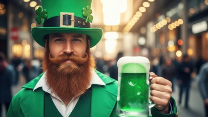 Celebrate with a festive green beer for a lucky holiday tradition.
